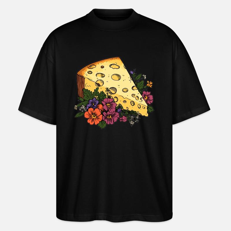 Fromage aux fleurs - T-shirt bio Blaster 2.0 coupe oversize Stanley/Stella Unisexe - noir