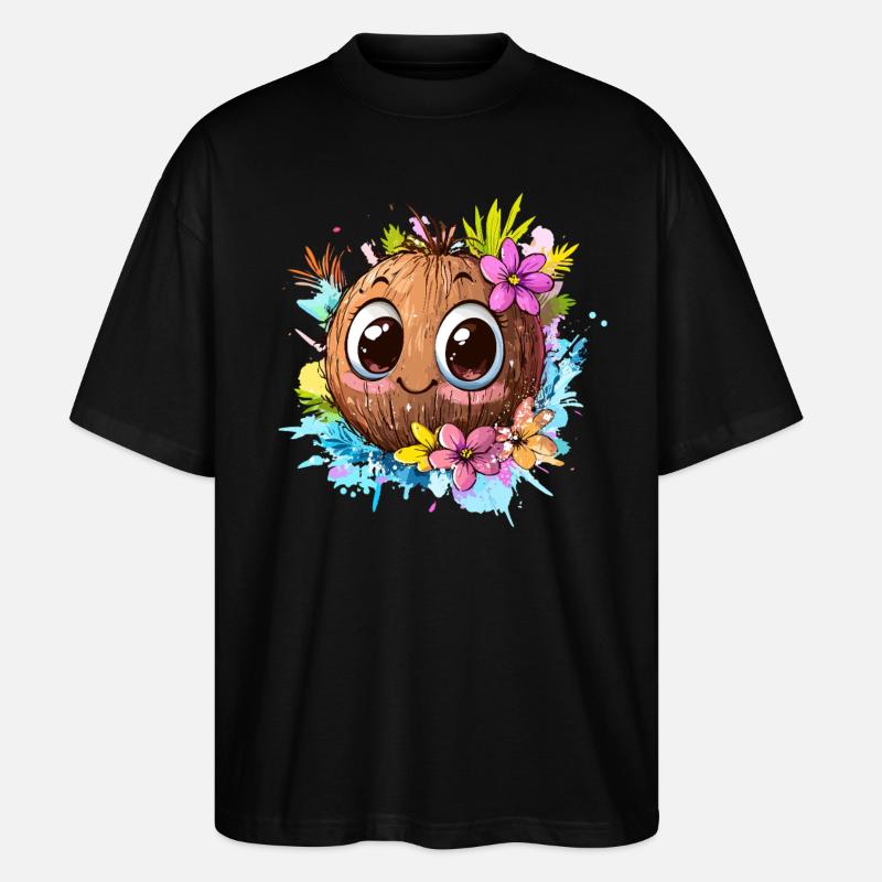 Noix de heureuse - T-shirt bio Blaster 2.0 coupe oversize Stanley/Stella Unisexe - noir