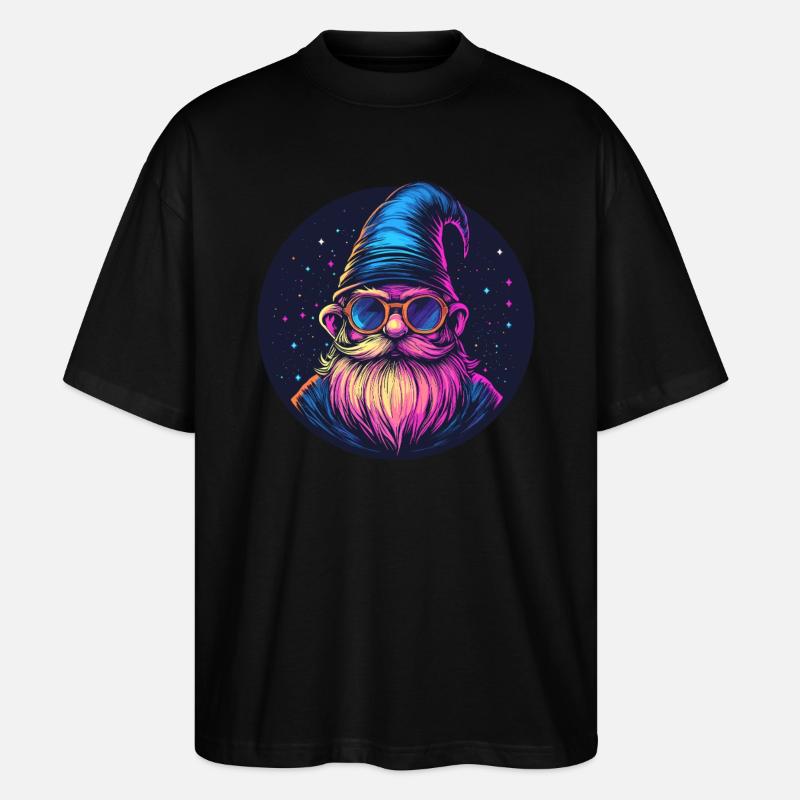 Weltraum Zwerg Retro Look - Stanley/Stella Oversized Unisex Bio T-Shirt Blaster 2.0 - Schwarz