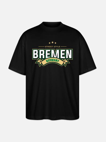 Bremen - Stanley/Stella Oversized Unisex Organic T-shirt Blaster 2.0 - black