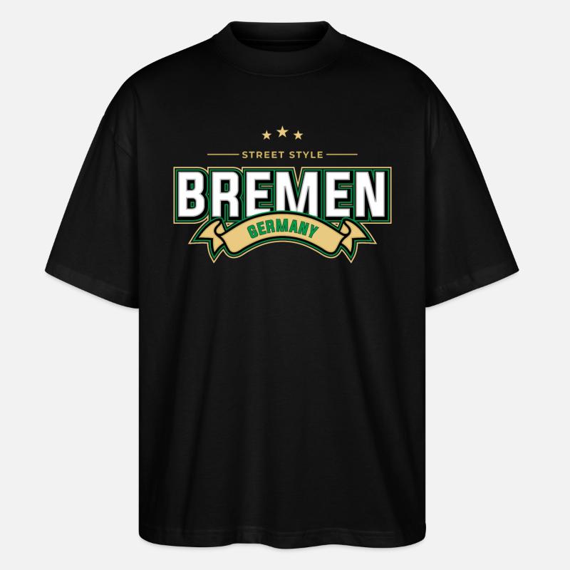 Brême - T-shirt bio Blaster 2.0 coupe oversize Stanley/Stella Unisexe - noir