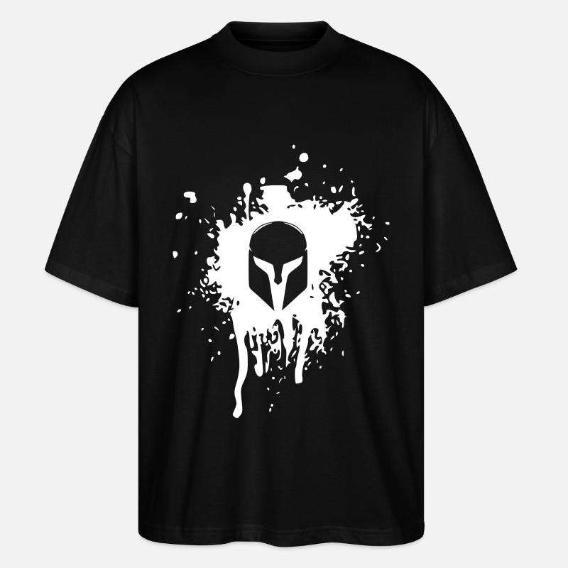 Spartan Helm - Stanley/Stella Oversized Unisex Bio T-Shirt Blaster 2.0 - Schwarz