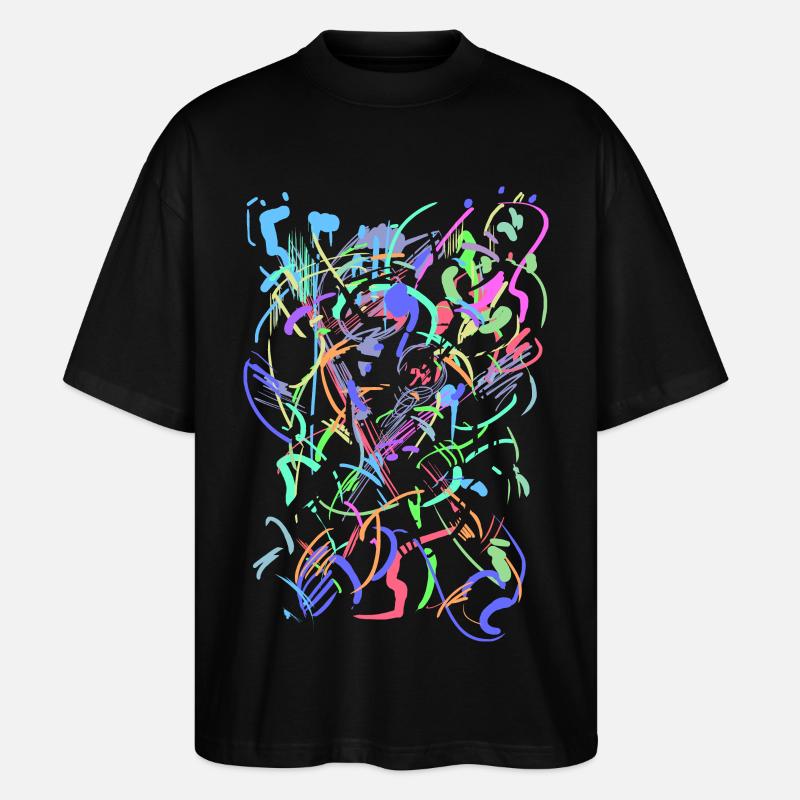 Kunst - Stanley/Stella Oversized Unisex Bio T-Shirt Blaster 2.0 - Schwarz
