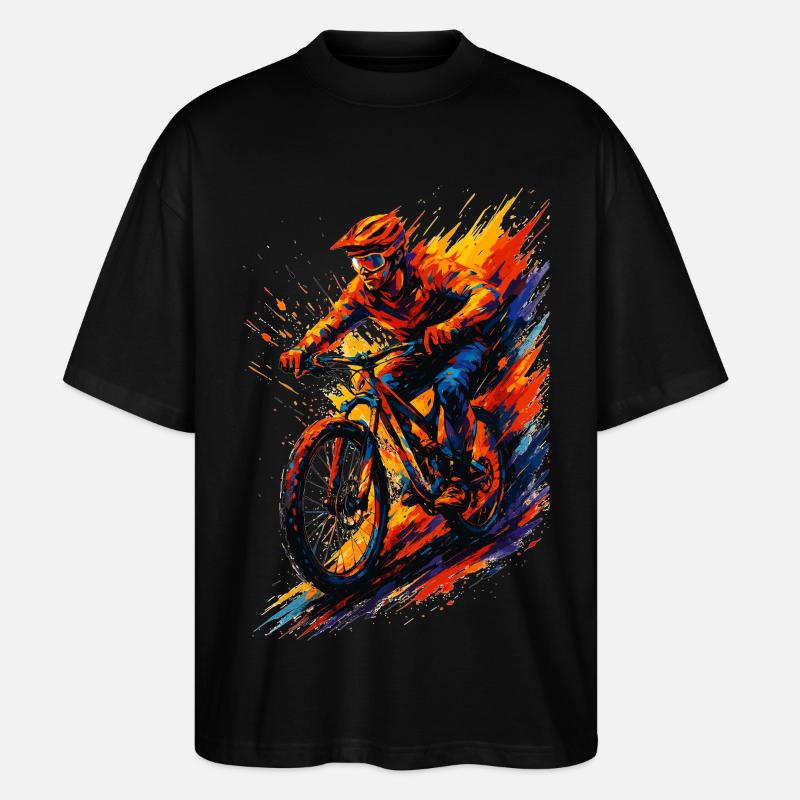 Cadeau cool pour VTTT VTT, - T-shirt bio Blaster 2.0 coupe oversize Stanley/Stella Unisexe - noir