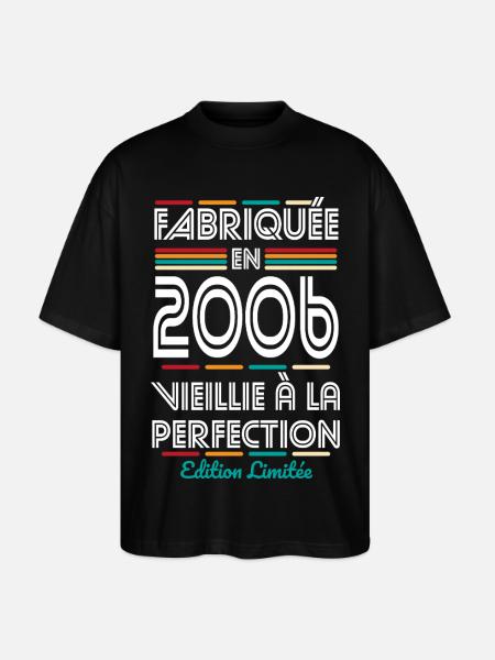 2006 – Made – Aged to perfection - Stanley/Stella Oversized Unisex Organic T-shirt Blaster 2.0 - black