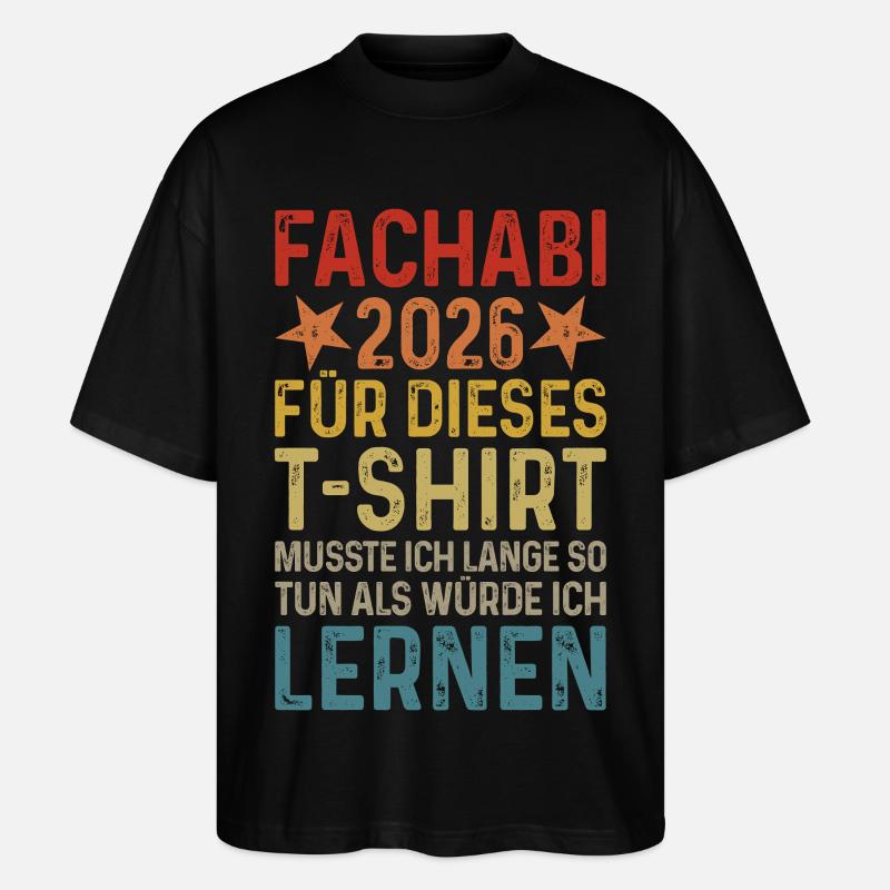 Fachabi 2026 - Stanley/Stella Oversized Unisex Bio T-Shirt Blaster 2.0 - Schwarz