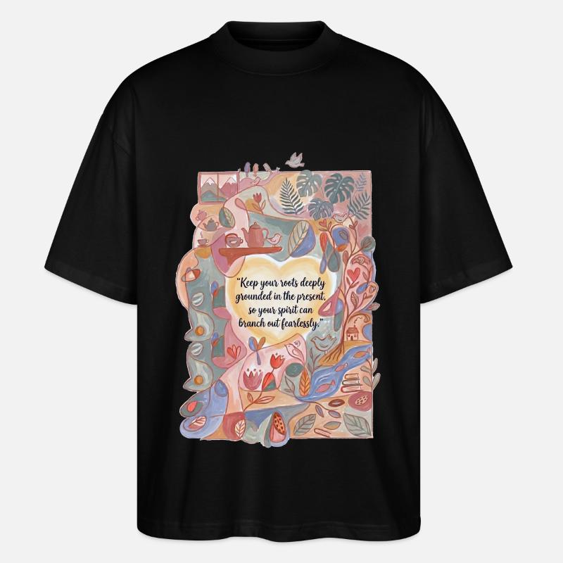 Profondément ancré dans le présent - T-shirt bio Blaster 2.0 coupe oversize Stanley/Stella Unisexe - noir