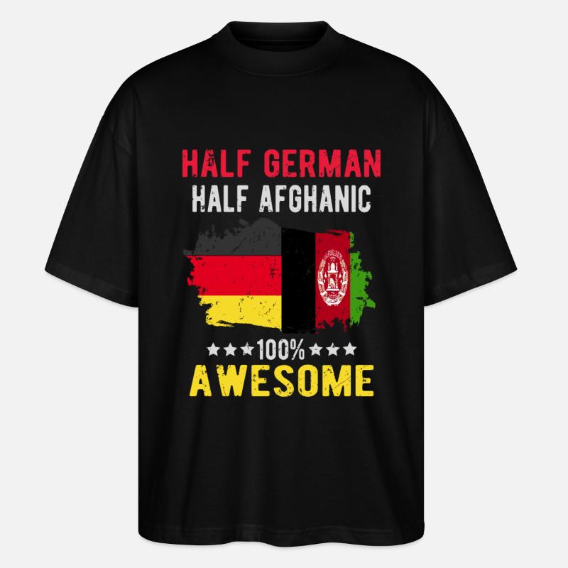 Moitié Allemand Moitié Afghans - T-shirt bio Blaster 2.0 coupe oversize Stanley/Stella Unisexe - noir