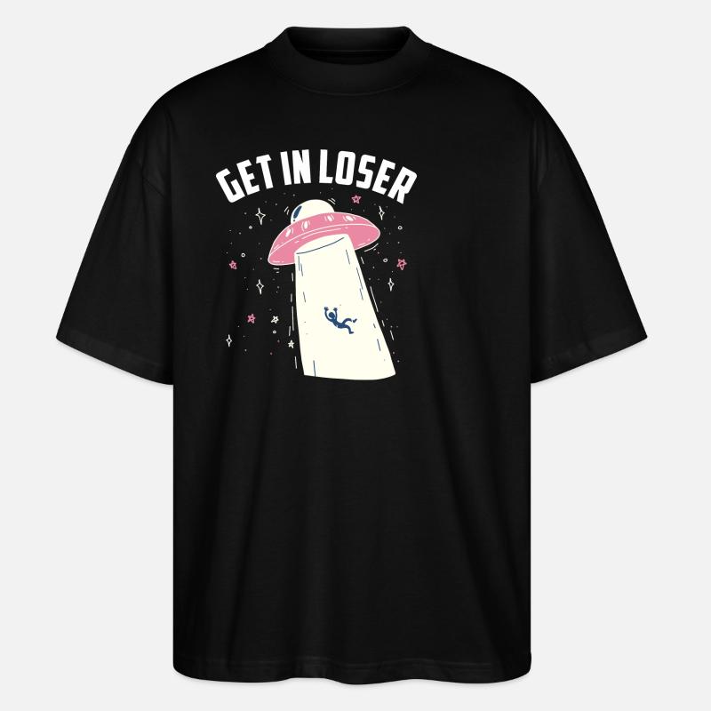 Entrez dans le perdant - T-shirt bio Blaster 2.0 coupe oversize Stanley/Stella Unisexe - noir
