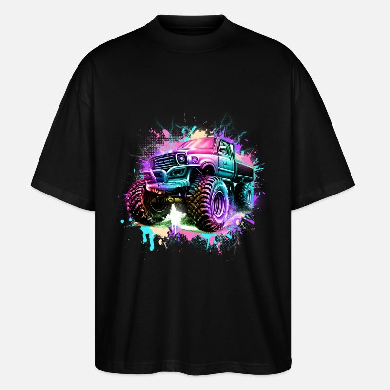 Monstertruck - Stanley/Stella Oversized Unisex Bio T-Shirt Blaster 2.0 - Schwarz