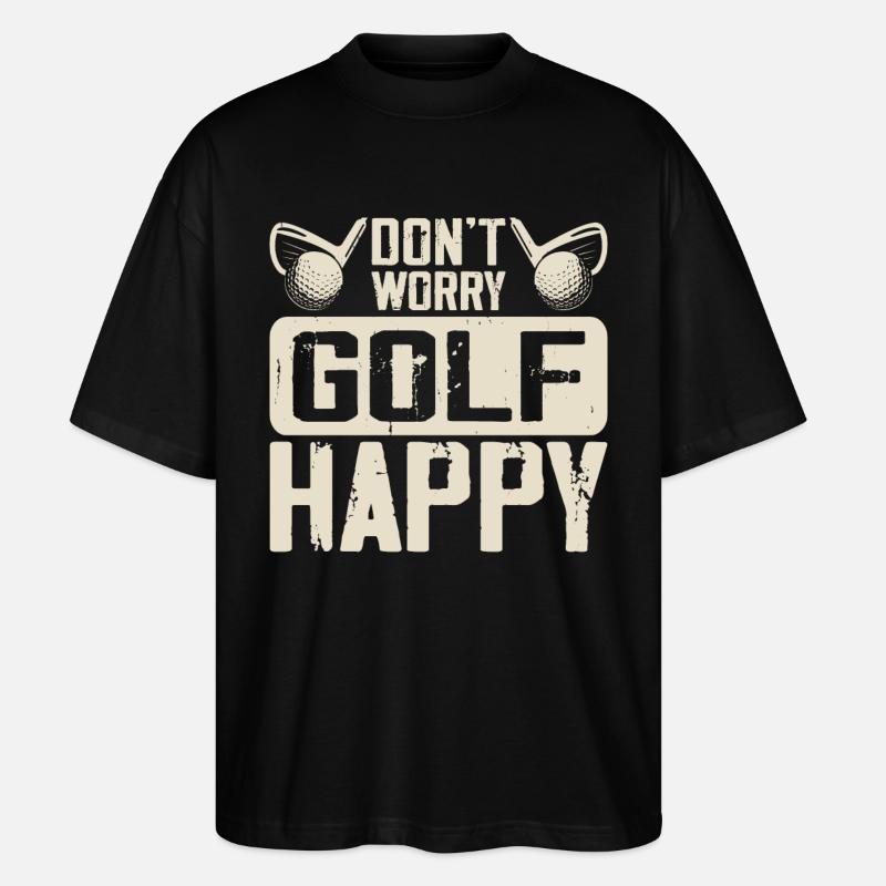 Golf Golfer - Stanley/Stella Oversized Unisex Bio T-Shirt Blaster 2.0 - Schwarz