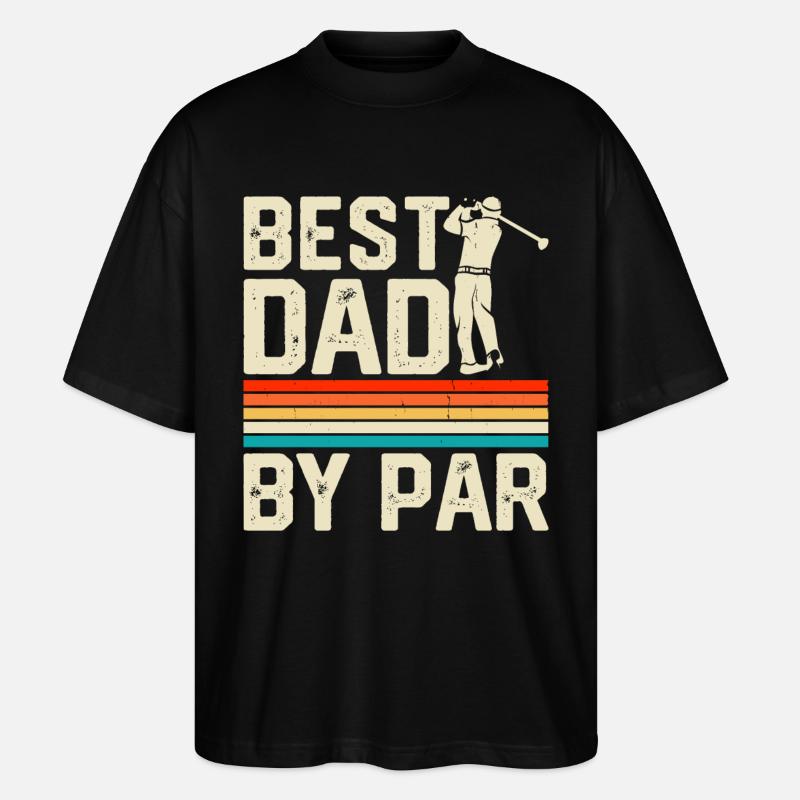 Golf Golfer Papa - Stanley/Stella Oversized Unisex Organic T-shirt Blaster 2.0 - black