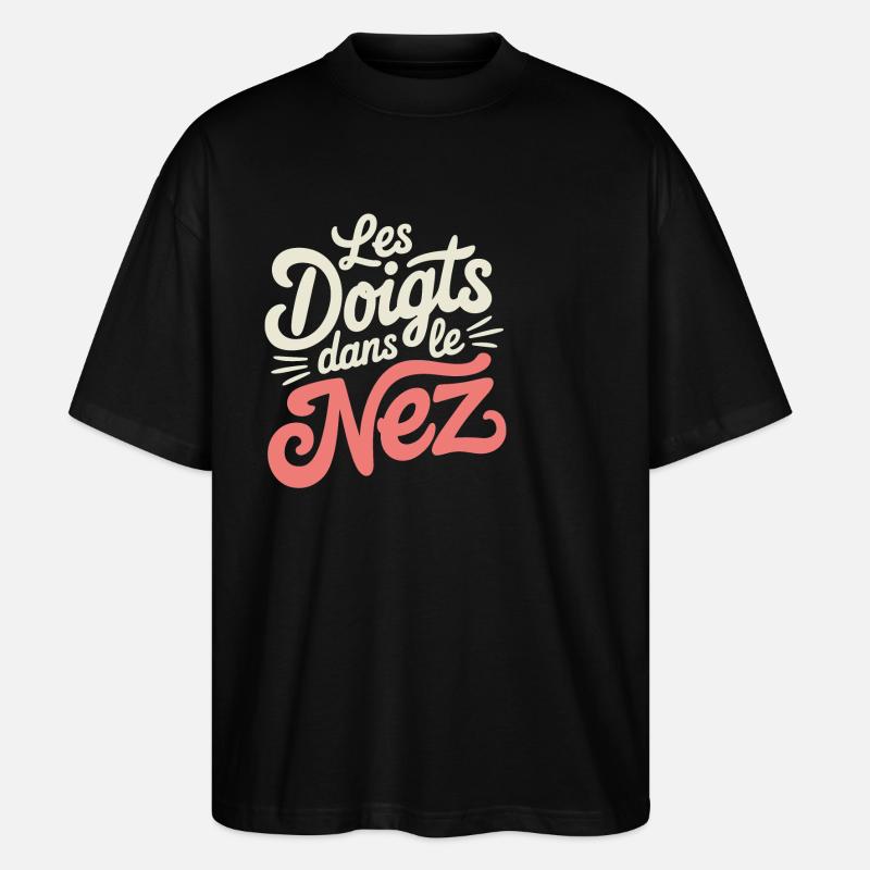 Les doigts dans le nez - T-shirt bio Blaster 2.0 coupe oversize Stanley/Stella Unisexe - noir