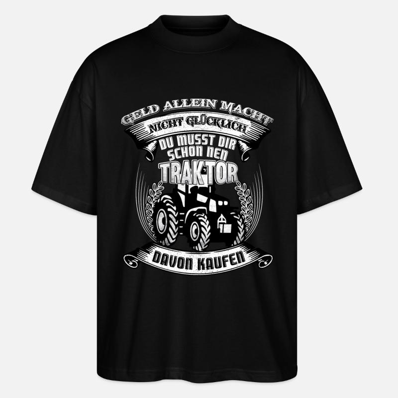 Traktor - Stanley/Stella Oversized Unisex Bio T-Shirt Blaster 2.0 - Schwarz