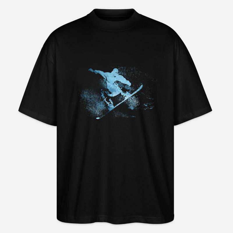 Snowboard - Stanley/Stella Oversized Unisex Bio T-Shirt Blaster 2.0 - Schwarz