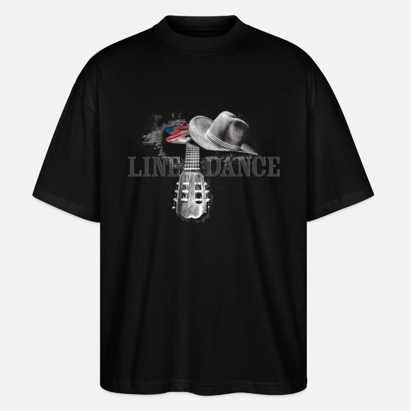 kl_linedance38 - Stanley/Stella Oversized Unisex Organic T-shirt Blaster 2.0 - black