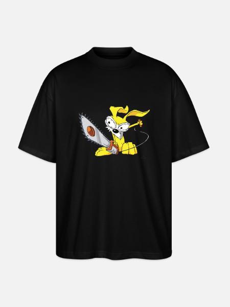 Lapin Psycho - T-shirt bio Blaster 2.0 coupe oversize Stanley/Stella Unisexe - noir