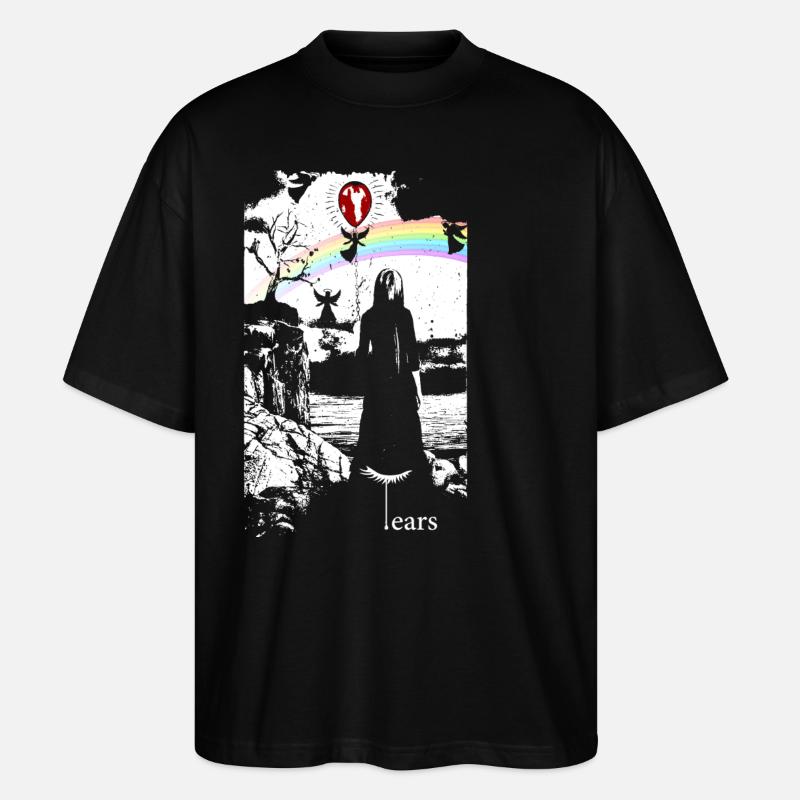 Graphique d’ange - T-shirt bio Blaster 2.0 coupe oversize Stanley/Stella Unisexe - noir