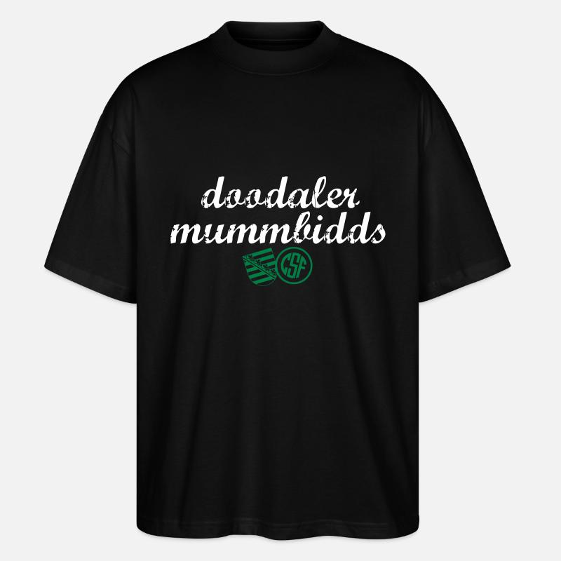 Doodaler Mummbidds - Stanley/Stella Oversized Unisex Bio T-Shirt Blaster 2.0 - Schwarz