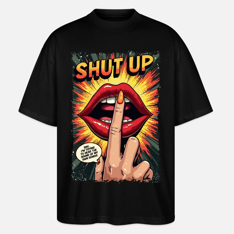 Mein eigenes Genie - Stanley/Stella Oversized Unisex Bio T-Shirt Blaster 2.0 - Schwarz