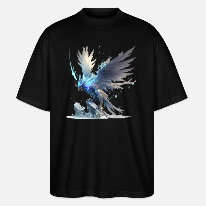 Eisphönix - Stanley/Stella Oversized Unisex Bio T-Shirt Blaster 2.0 - Schwarz