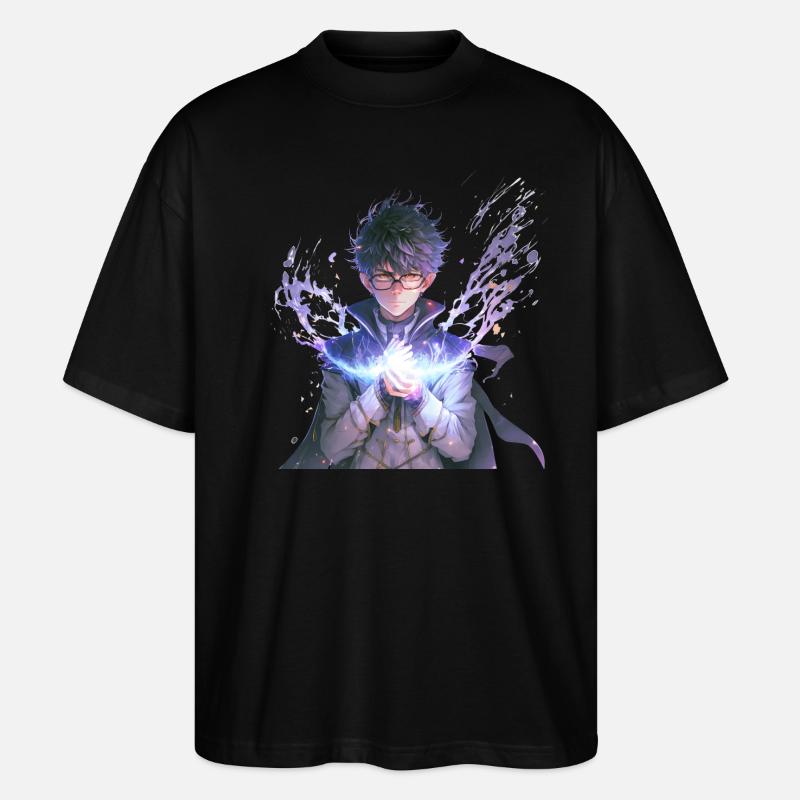 Zauberschüler Feuermagier - Stanley/Stella Oversized Unisex Bio T-Shirt Blaster 2.0 - Schwarz