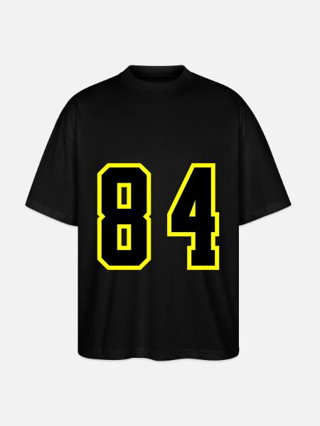 84 Number Jersey - Stanley/Stella Oversized Unisex Organic T-shirt Blaster 2.0 - black