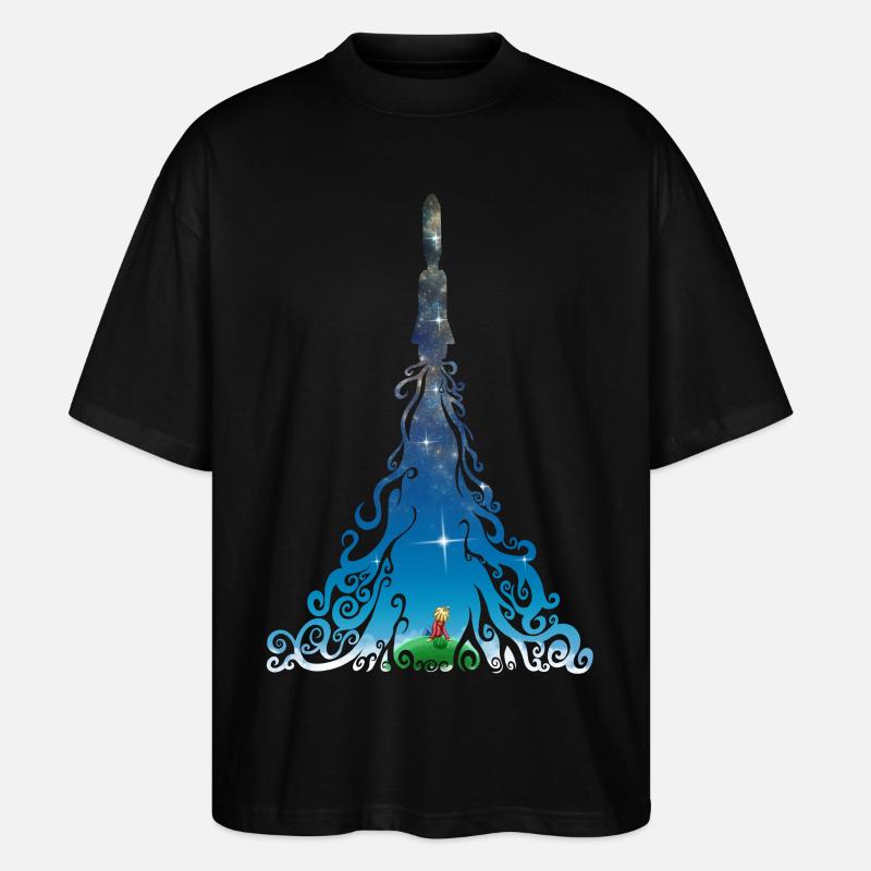 Rocket dreams - Stanley/Stella Oversized Unisex Bio T-Shirt Blaster 2.0 - Schwarz