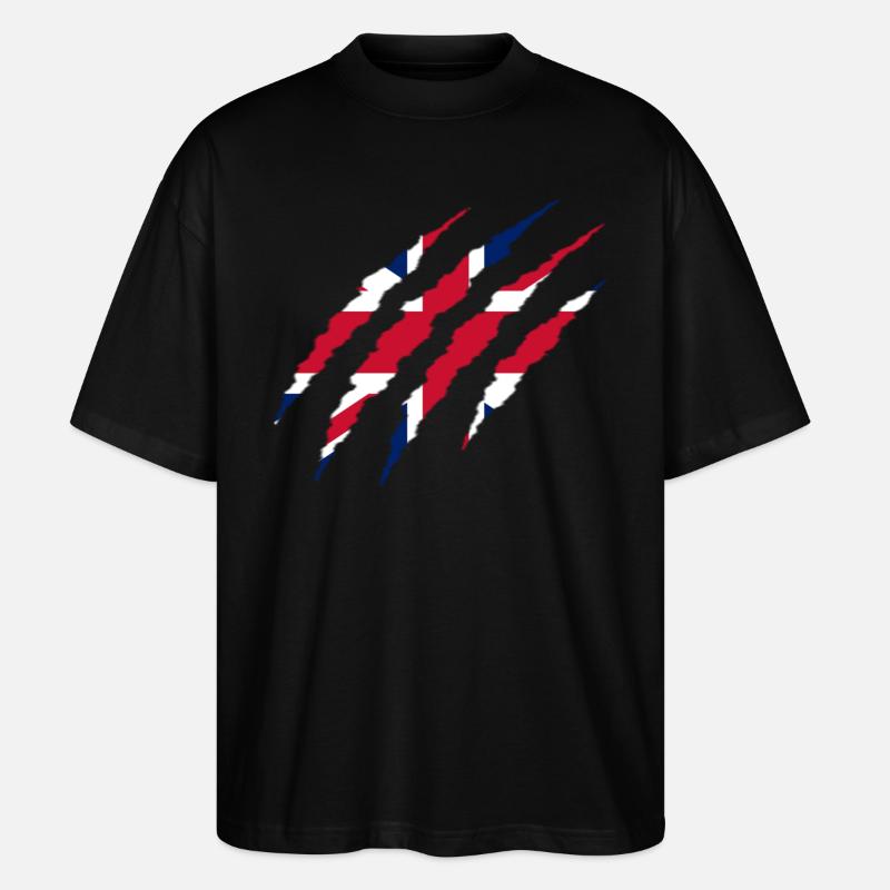BRITISCHE KLAUE - Stanley/Stella Oversized Unisex Bio T-Shirt Blaster 2.0 - Schwarz