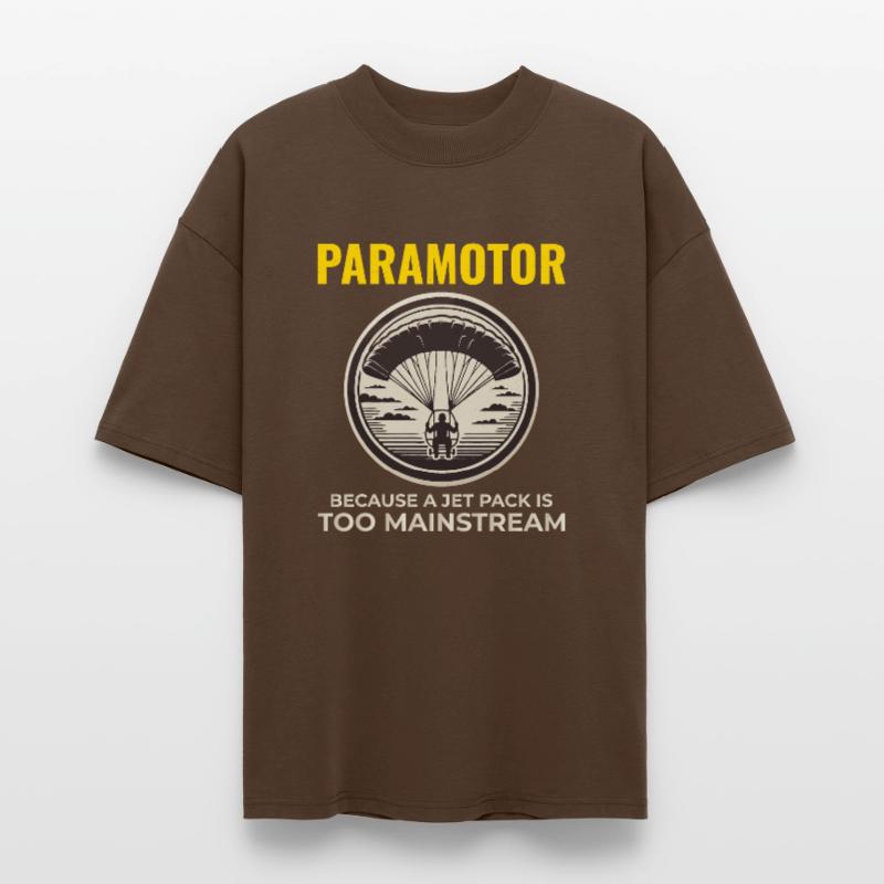 Paramotor Pilot Paramotoring Powered Paraglider Stanley/Stella Oversized Unisex Organic T-shirt Blaster 2.0