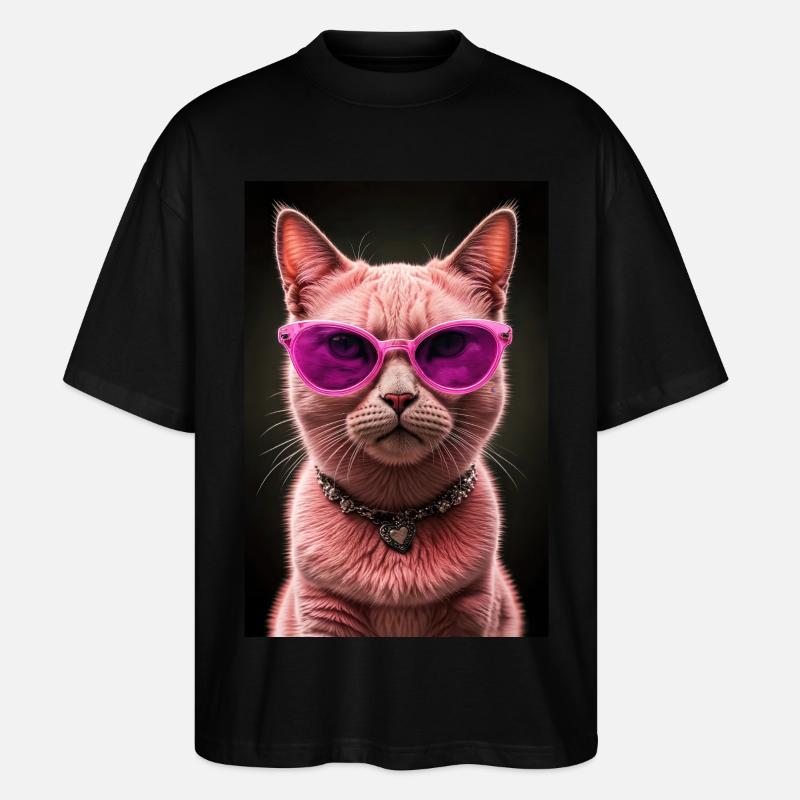 Diva der Katzenwelt - Stanley/Stella Oversized Unisex Bio T-Shirt Blaster 2.0 - Schwarz