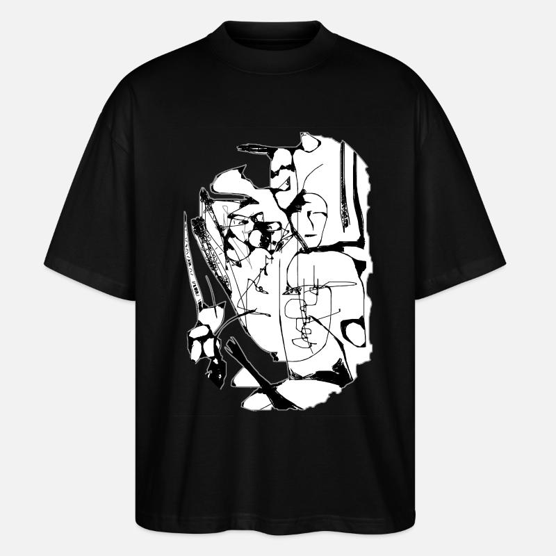 Freiheit der Interpretation - Stanley/Stella Oversized Unisex Bio T-Shirt Blaster 2.0 - Schwarz
