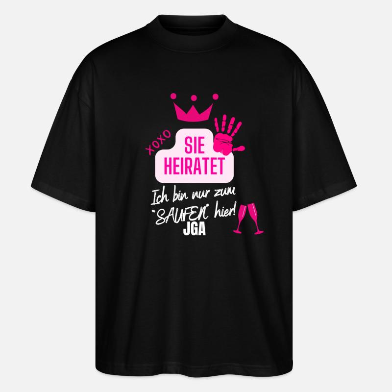 JGA - Stanley/Stella Oversized Unisex Bio T-Shirt Blaster 2.0 - Schwarz