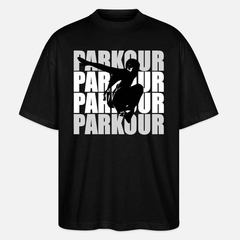 Parkour - Stanley/Stella Oversized Unisex Bio T-Shirt Blaster 2.0 - Schwarz