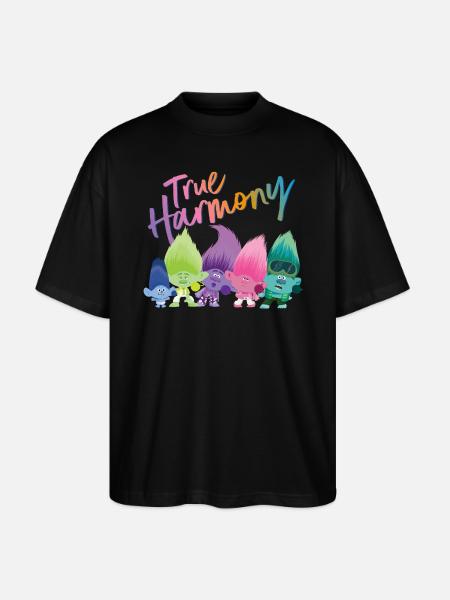 Trolde Ægte harmoni Masser af farverige trolde - Stanley/Stella Oversize Unisex Øko T-shirt Blaster 2.0 - sort