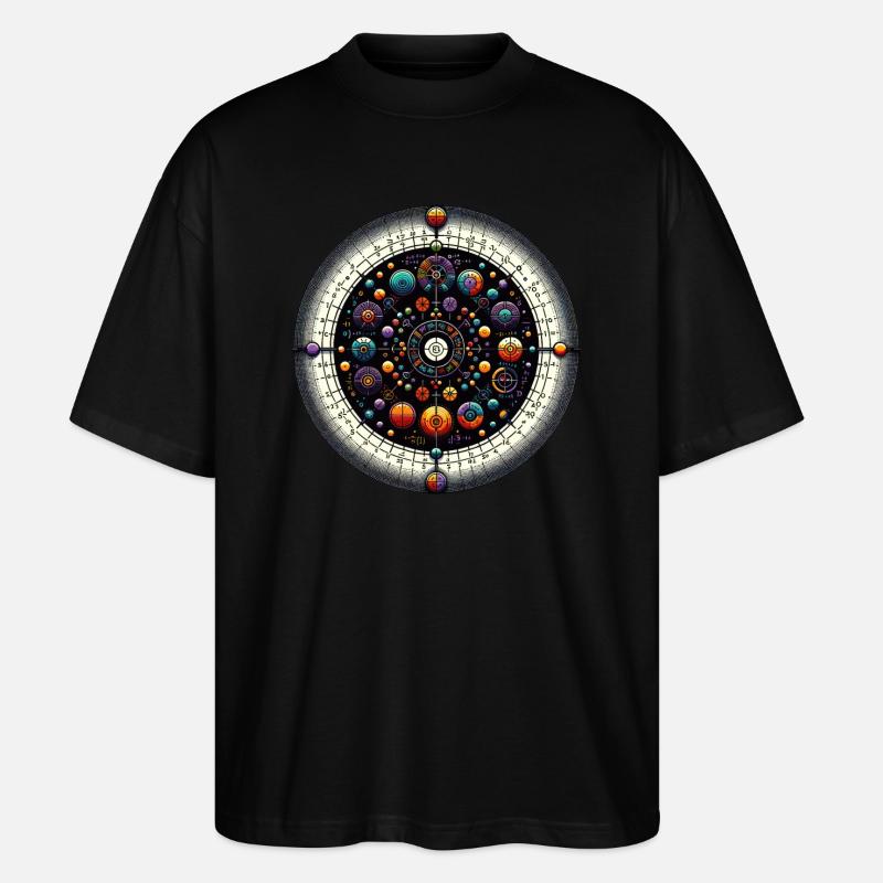 Zodiaque mystique Sphère céleste - T-shirt bio Blaster 2.0 coupe oversize Stanley/Stella Unisexe - noir