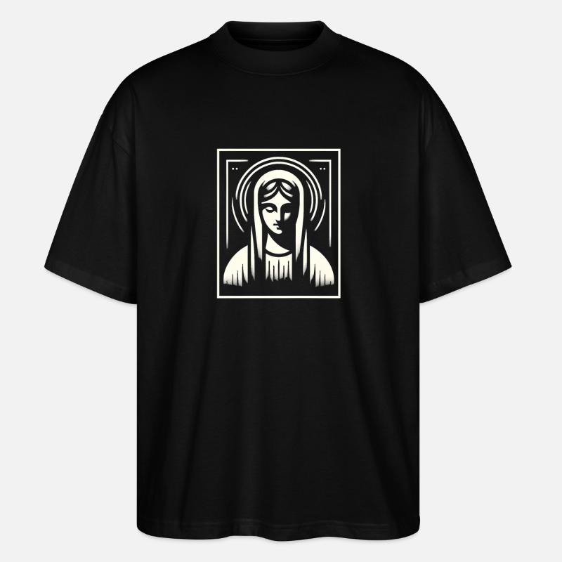 Madone moderne - T-shirt bio Blaster 2.0 coupe oversize Stanley/Stella Unisexe - noir
