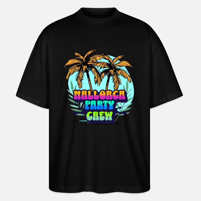 Mallorca Party Crew - T-shirt bio Blaster 2.0 coupe oversize Stanley/Stella Unisexe - noir