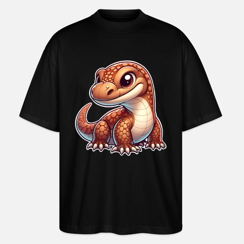 Komodo Dragon - Stanley/Stella Oversized Unisex Bio T-Shirt Blaster 2.0 - Schwarz