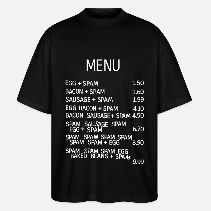 Seriously Pointless Awful Menu - Stanley/Stella Oversized Unisex Organic T-shirt Blaster 2.0 - black