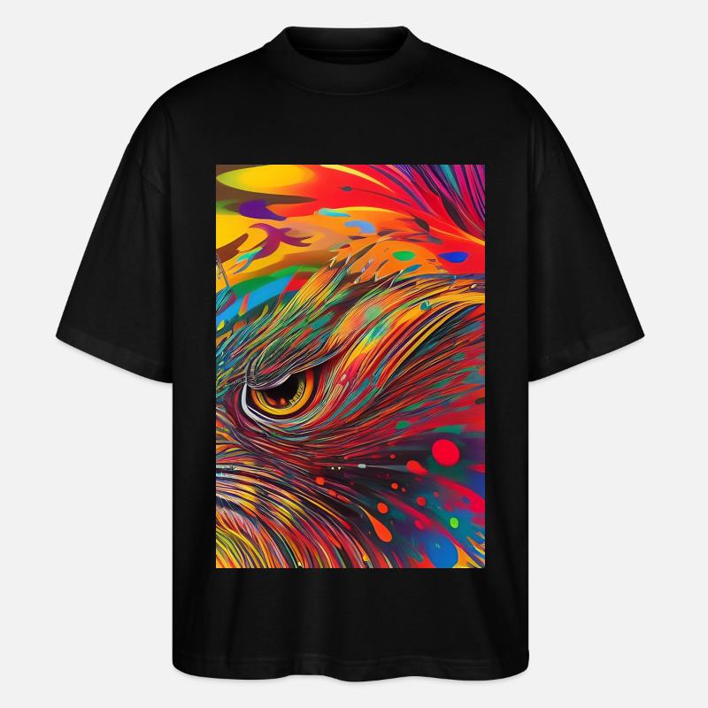 Abstrakte Kunst - Stanley/Stella Oversized Unisex Bio T-Shirt Blaster 2.0 - Schwarz