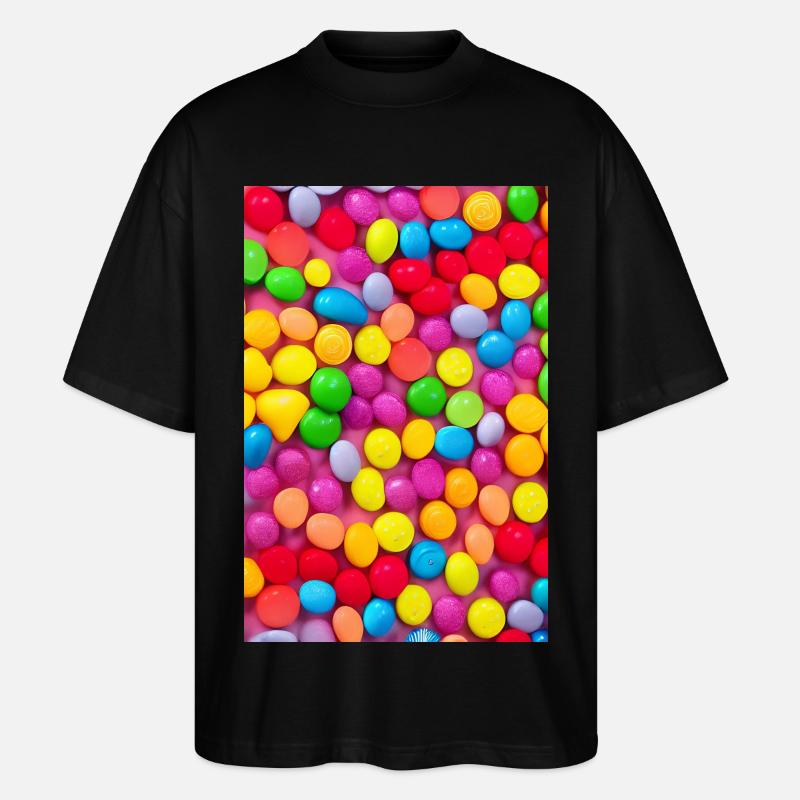 Bonbons - Stanley/Stella Oversized Unisex Bio T-Shirt Blaster 2.0 - Schwarz