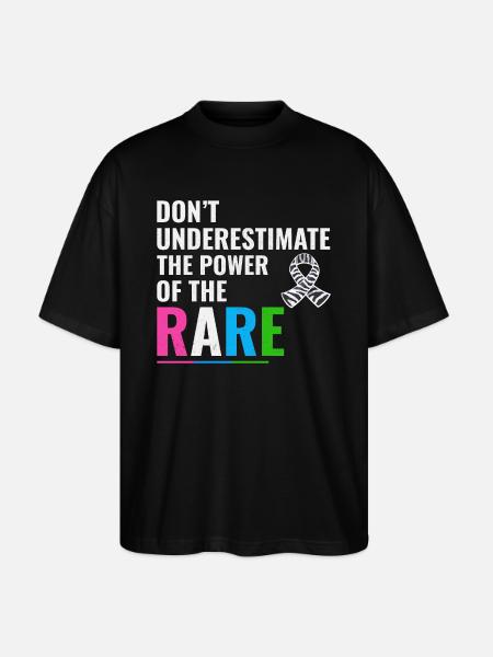 Rare Disease Awareness - Stanley/Stella Oversized Unisex Organic T-shirt Blaster 2.0 - black
