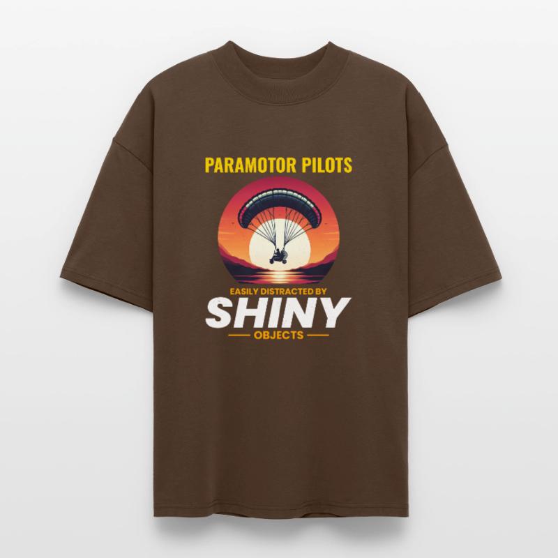 Paramotor Pilot Paramotoring Powered Paraglider Stanley/Stella Oversized Unisex Organic T-shirt Blaster 2.0