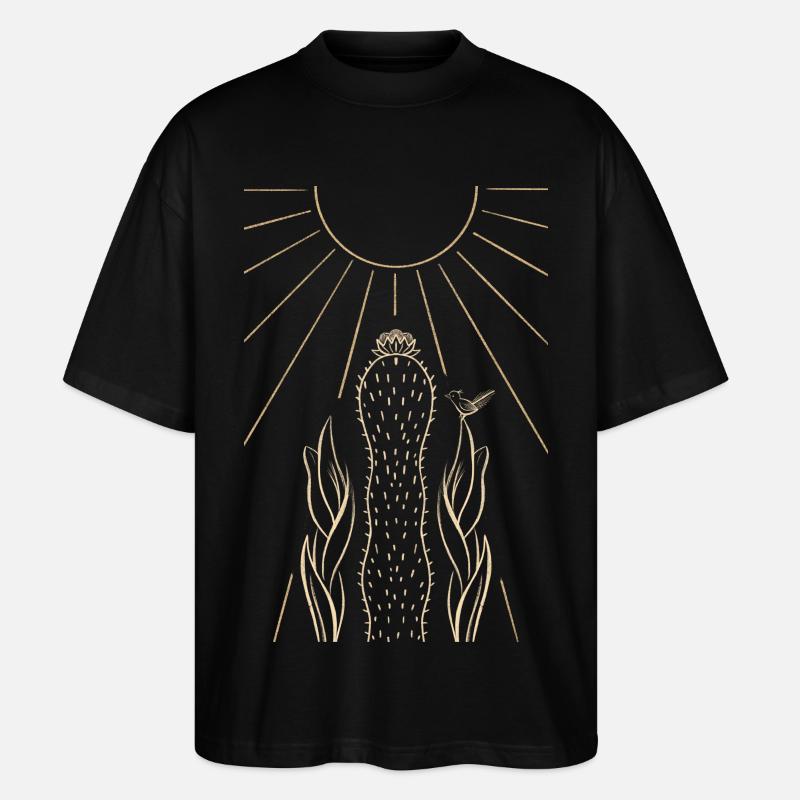 Wüstensonne - Stanley/Stella Oversized Unisex Bio T-Shirt Blaster 2.0 - Schwarz