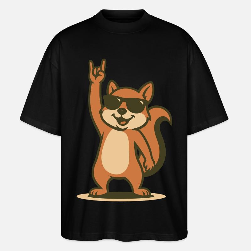 Rock'n'Roll Nutcracker - Stanley/Stella Oversized Unisex Organic T-shirt Blaster 2.0 - black