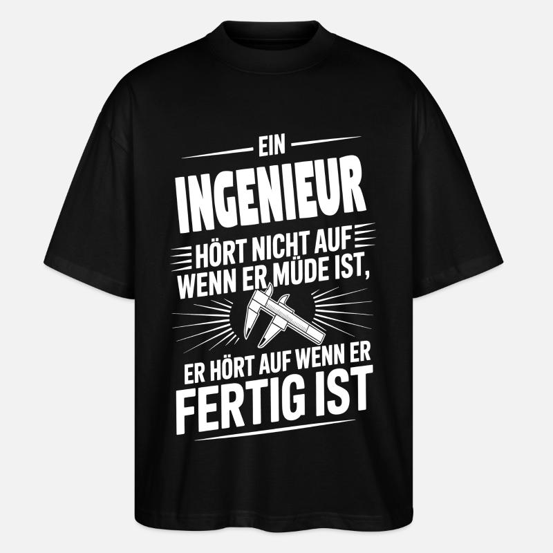 engineer quits - Stanley/Stella Oversized Unisex Organic T-shirt Blaster 2.0 - black