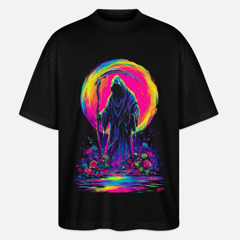 Neon Grim Reaper - T-shirt bio Blaster 2.0 coupe oversize Stanley/Stella Unisexe - noir