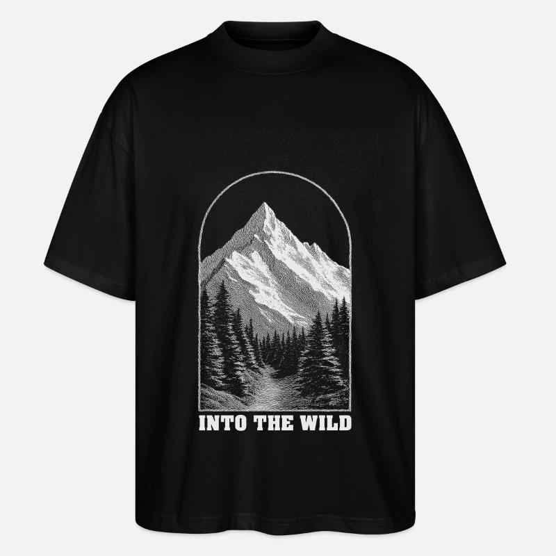 Into the Wild Arch - Stanley/Stella Oversized Unisex Organic T-shirt Blaster 2.0 - black