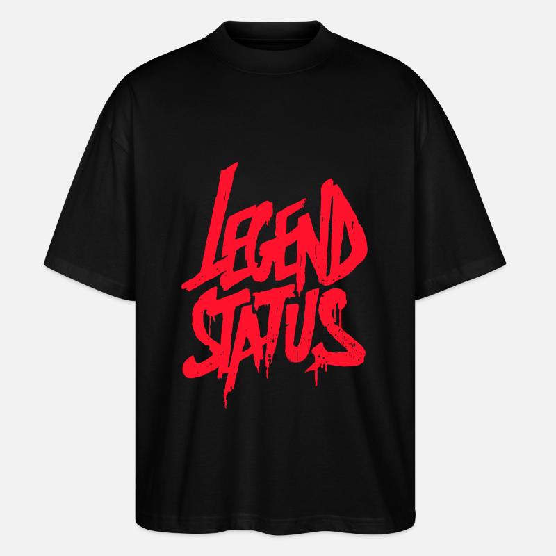 Legend Status Graffiti - Stanley/Stella Oversized Unisex Bio T-Shirt Blaster 2.0 - Schwarz